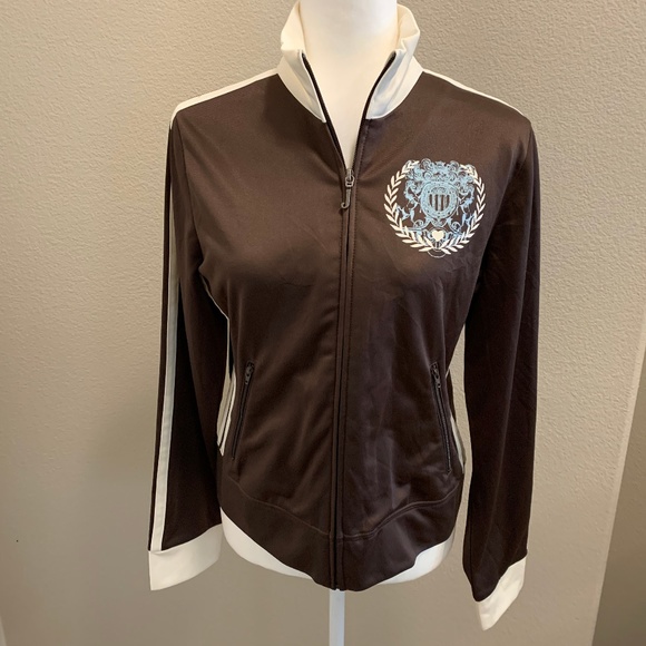 Juicy Couture Jackets & Blazers - SOLD!NWT! Juicy Couture Brown Track Jacket White S
